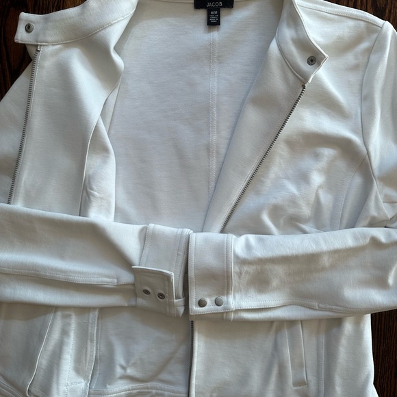 Motto style stretch white jacket - Picture 5 of 10